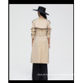 New Casual Mulheres Long Trench Revestimento